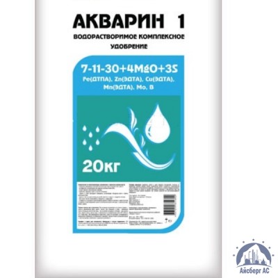 Удобрение Акварин 1 N-P-K+Mg+S+Мэ 7-11-30+4+3+Мэ в хелатной форме купить  в Тюмени